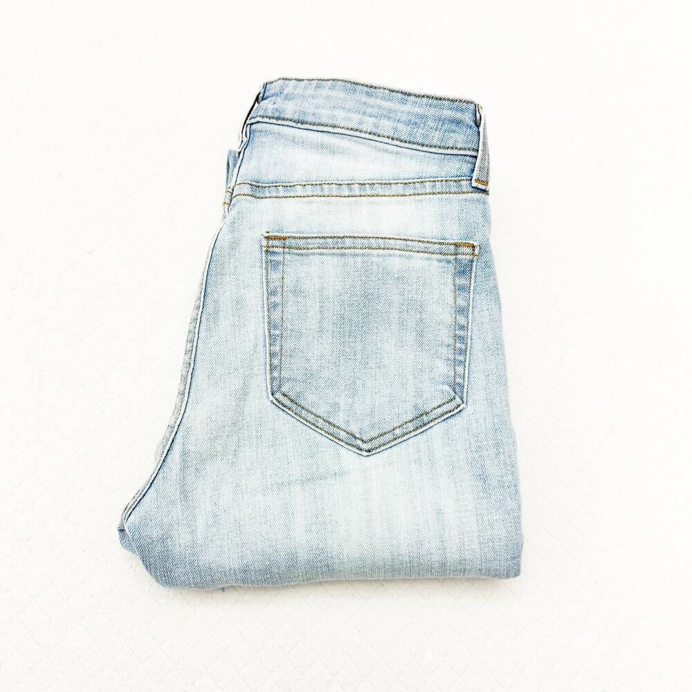 L'Agence High Line Skinny High Rise Classic Brasie Light Wash Denim jean Size 25